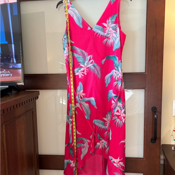Women’s ~Tommy Bahama ~Hot Pink Tropical Maxi Dress with Teal Accents! 💕 - Picture 13 of 14